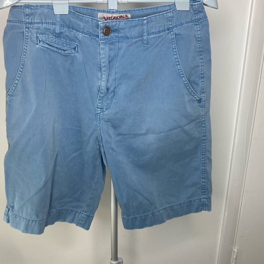 Arizona Jean Company Light Blue Flat Front Men's Shorts